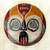 Ghanaian wood mask, 'Woman of Fire' - Fair Trade African Wood Mask (image 2) thumbail