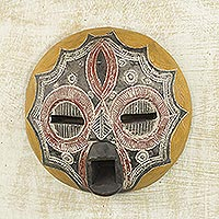 Africa wood mask, Fire