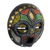 African wood mask, 'Girl Grows Up' - Hand Beaded African Wood Mask (image 2b) thumbail