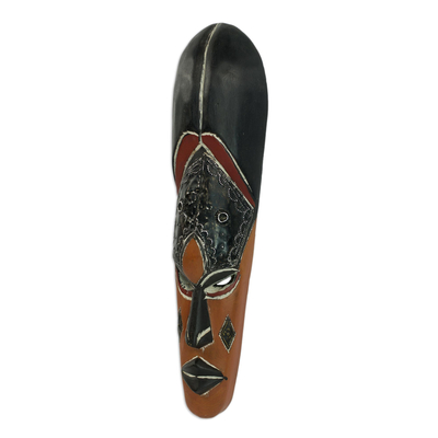 Máscara africana de madera congoleña - Máscara de madera de congo zaire de comercio justo