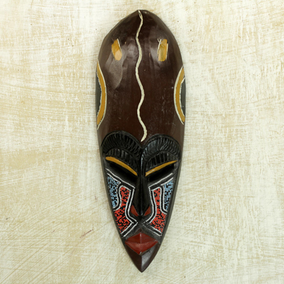 Máscara de madera de Nigeria - Máscara única de madera de Nigeria