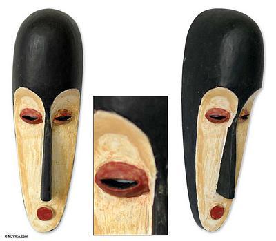Africa Gabonese wood mask, 'Fang Forest Spirit' - Africa Gabonese wood mask