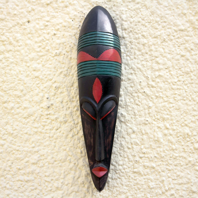 Gabonese wood African mask, 'Fang Intercessor' - Gabonese Wood Mask