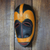 Máscara africana de madera de marfil - Máscara de madera de marfil de comercio justo