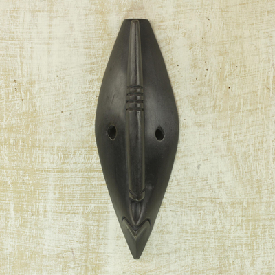Ghanaian wood mask, 'Let Peace Reign' - African Wood Mask