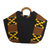 Cotton kente tote handbag, 'Money Is Sweet' - Hand Crafted Kente Cloth and Cotton Handle Handbag