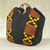 Kente-Einkaufstasche aus Baumwolle - Handgefertigte Handtasche aus Kente-Stoff und Baumwollgriff