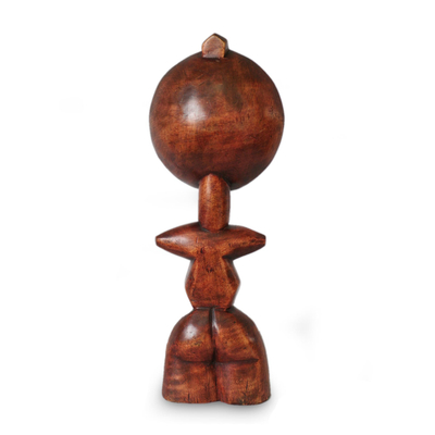 Muñeca de fertilidad de madera - Escultura de madera de muñeca de fertilidad