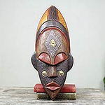 Hand Crafted Ivory Coast Mask, 'Dan Beauty'