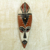 African mask, 'Serve Well' - African wood mask (image 2) thumbail