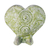 Ceramic vase, 'Spiral Fossil Heart' - Ceramic vase