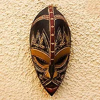 Nigerian wood mask, 'Shawa'