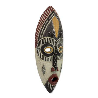 Nigerianische Holzmaske - Handgeschnitzte nigerianische Maske