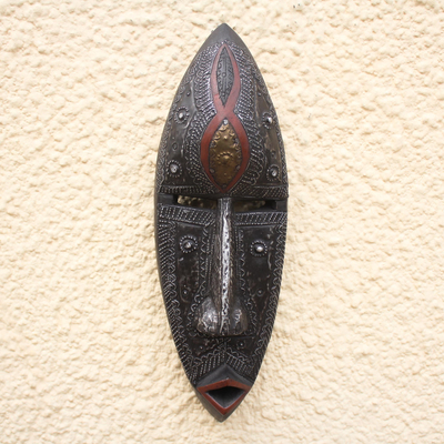 Ghanaian wood mask, A Man of Knowledge