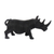 Wood sculpture, 'Black Rhino' - Handcrafted Wood Sculpture (image 2c) thumbail