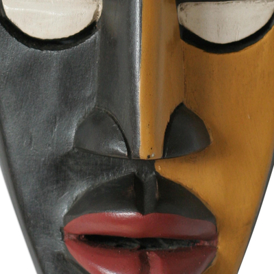 Afrikanische Holzmaske - Fair-Trade-Holzmaske