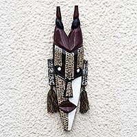 Ghanaian wood mask, 'Agona Antelope'