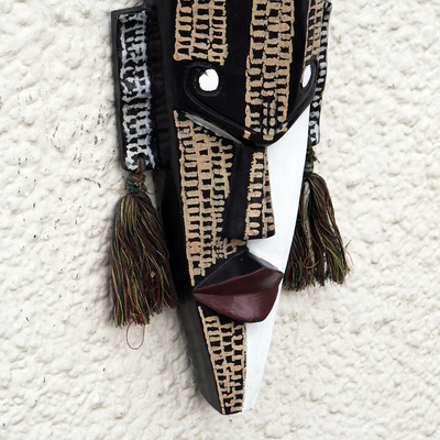 Ghanaian wood mask, 'Agona Antelope' - African Wood Mask