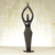 Wood sculpture, 'African Woman Loves Life' - Wood sculpture (image 2) thumbail