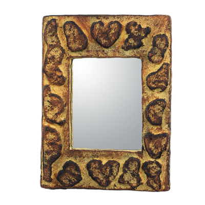 Mirror, 'The Lord's Hand' - Sese Wood Wall Mirror
