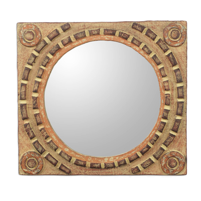 Espejo - Espejo de pared de madera rústica