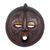 Ghanaian wood mask, 'Ewe Linguist' - Fair Trade African Wood Mask (image 2a) thumbail