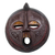 Ghanaian wood mask, 'Ewe Linguist' - Fair Trade African Wood Mask (image 2b) thumbail