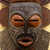 Ghanaian wood mask, 'Osudum Chief Priest' - Hand Crafted African Wood Mask (image 2b) thumbail