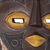 Ghanaian wood mask, 'Valiant Woman' - African wood mask (image 2b) thumbail