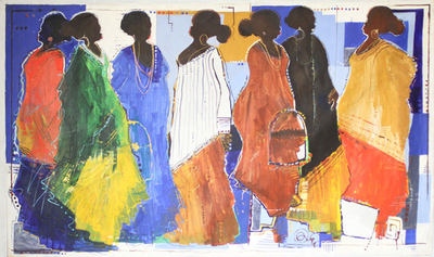 'African Beauty Parade' (2005) - Original Modern Painting