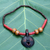 Wood pendant necklace, 'Ohemaa' - African Wood Beaded Pendant Necklace (image 2c) thumbail