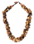 Perlenkette aus Achat und Tigerauge - Einzigartige Perlenkette aus Bauxit und Tigerauge