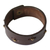 Men's leather wristband bracelet, 'Hide and Seek in Brown' - Men's Leather Wristband Bracelet (image 2b) thumbail