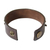 Men's leather wristband bracelet, 'Hide and Seek in Brown' - Men's Leather Wristband Bracelet (image 2c) thumbail