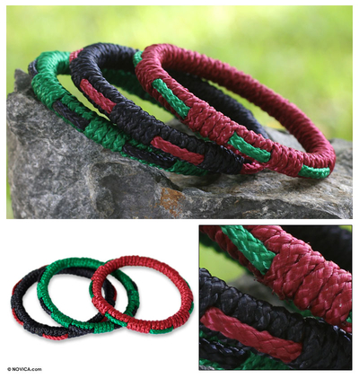 Bangle bracelets, 'New Hope' (set of 3) - Bangle bracelets (Set of 3)