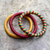 Bangle bracelets, 'Joy' (set of 3) - Hand Made Bangle Bracelets from Africa (Set of 3) (image 2) thumbail
