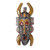 African wood mask, 'Senufo Legacy' - Handcrafted Wood Mask thumbail