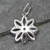 Sterling silver pendant, 'Hopeful Star' - Floral Sterling Silver Pendant (image 2) thumbail