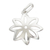 Sterling silver pendant, 'Hopeful Star' - Floral Sterling Silver Pendant