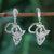 Sterling silver dangle earrings, 'Back to Africa' - Sterling silver dangle earrings thumbail