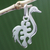 Sterling silver pendant, 'New Adinkra' - Handmade Sterling Silver Bird Pendant from Africa (image 2b) thumbail