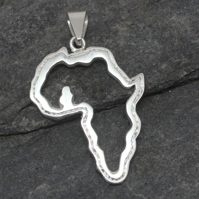 Sterling silver pendant, Ghana, Africa
