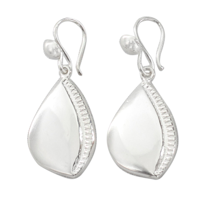 Sterling silver dangle earrings, 'Prosperity' - Sterling Silver Dangle Earrings