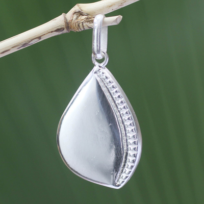 Sterling silver pendant, 'Prosperity' (large) - Sterling Silver Pendant (Large)