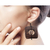 Coconut shell and terracotta dangle earrings, 'Medieval Nature' - Unique Coconut Shell Dangle Earrings (image 2j) thumbail