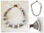 Halskette mit Anhänger aus recyceltem Papier - Handgefertigte Perlenkette aus recyceltem Papier