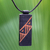 Men's teak wood pendant necklace, 'Kente Man' - Men's Hand Made Wood Pendant Necklace
