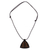 Teak wood pendant necklace, 'Mframadan' - Teak Wood pendant necklace