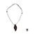 Men's teak wood pendant necklace, 'Flora and Fauna' - Men's Teak Wood Pendant Necklace