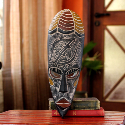 African wood mask, 'Zangora' - African wood mask